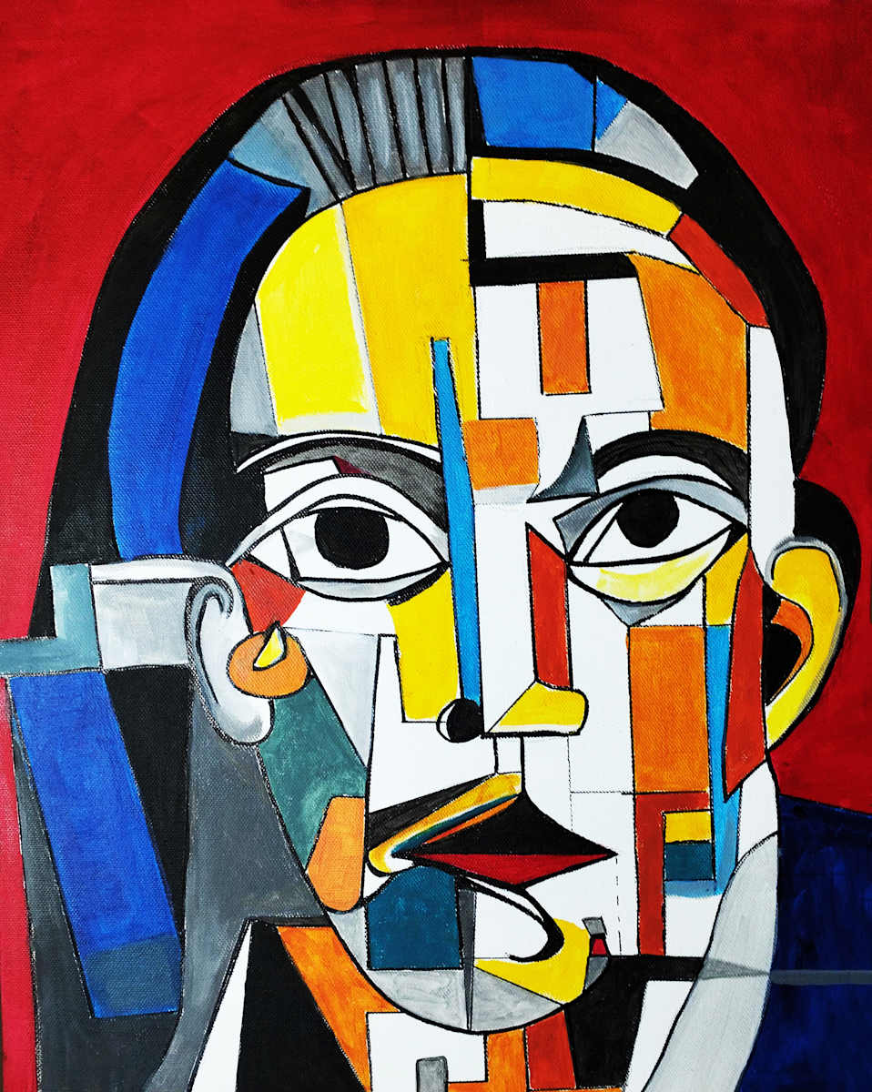 GABRIEL ABSTRACTED by Linda Leftwich  Image: Geometric Abstraction