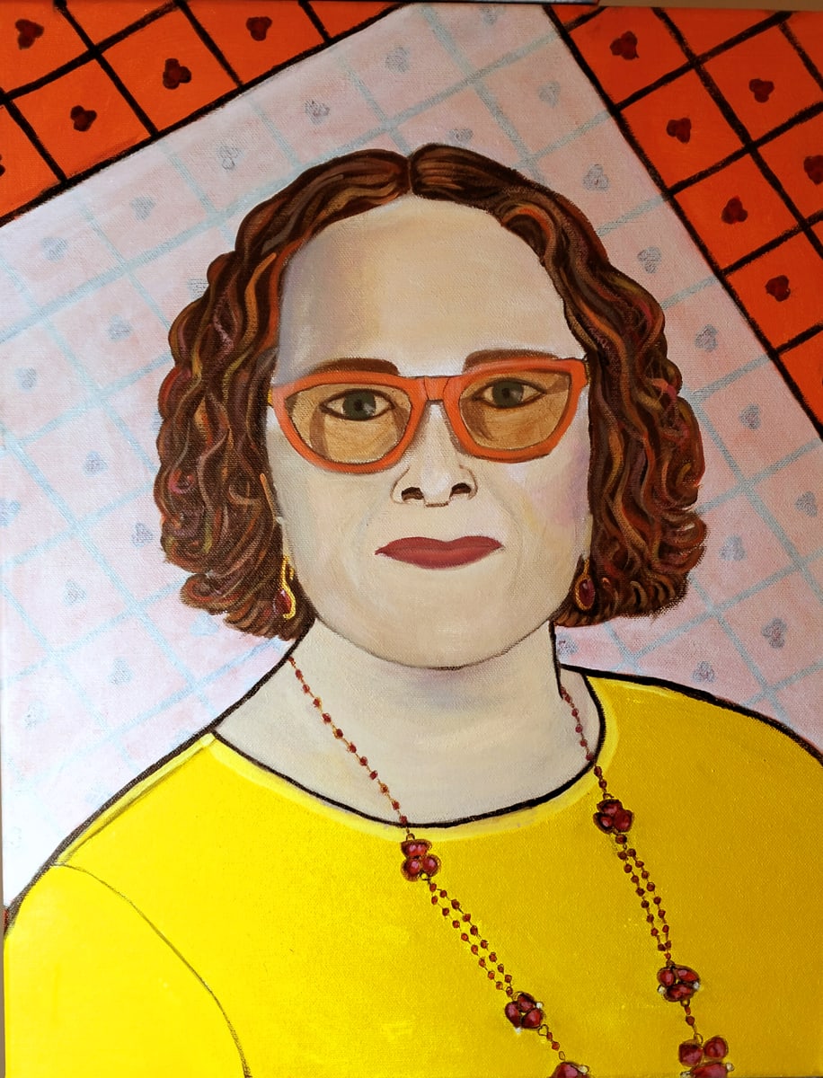 GUINEVERE by Linda Leftwich  Image: Portrait of Guinevere McBride inspired by Matisse 