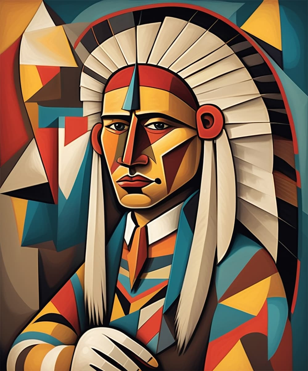 INDIAN CHIEF 2 by Linda Leftwich, Image 1.