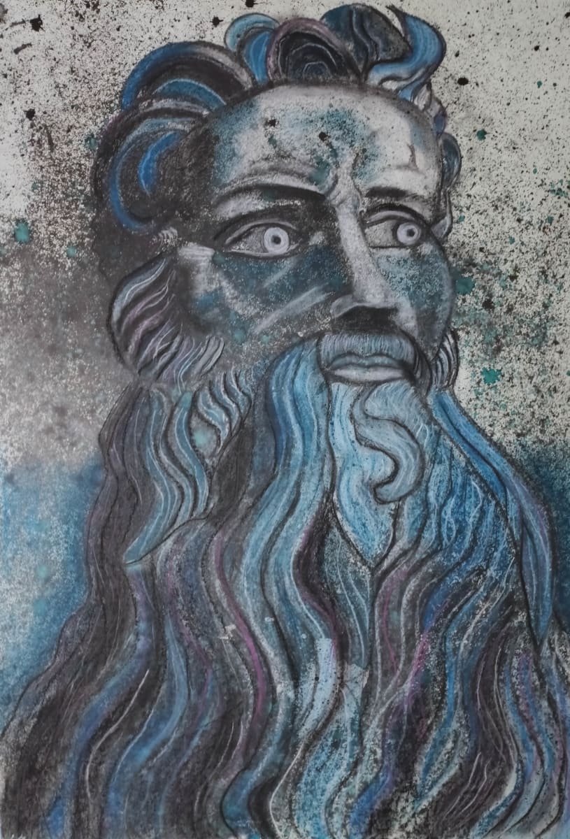 NEPTUNE by Linda Leftwich  Image: Drawing in mixed media