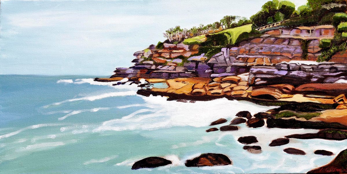 SOUTH BONDI by Linda Leftwich  Image: South Bondi on an overcast day