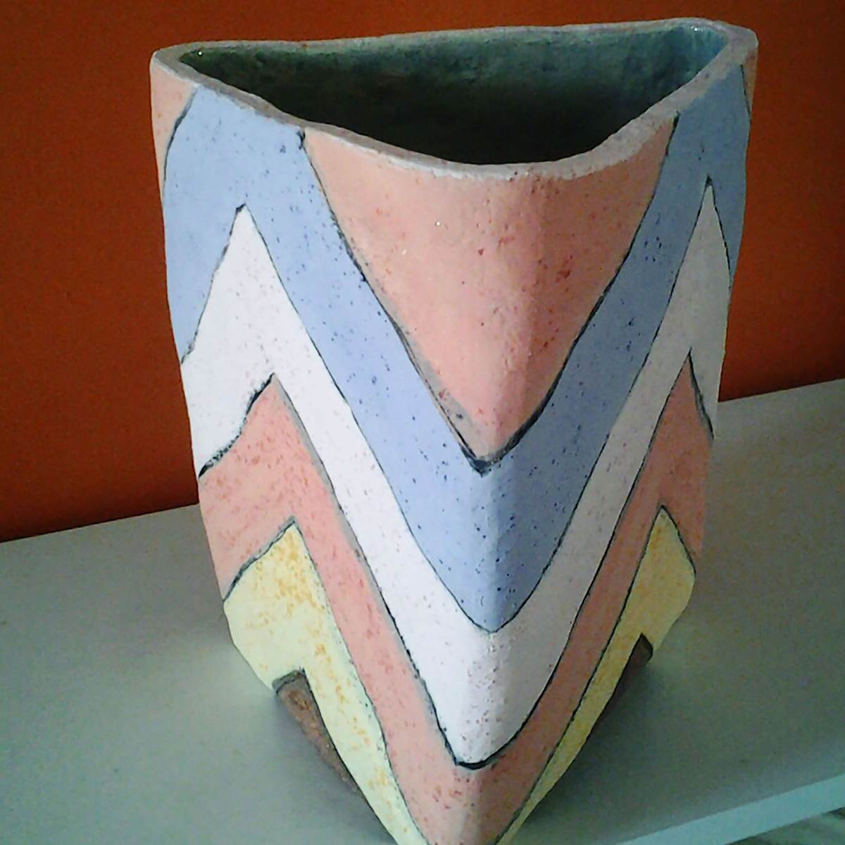 TRIANGULAR PLANTER by Linda Leftwich, Image 1.