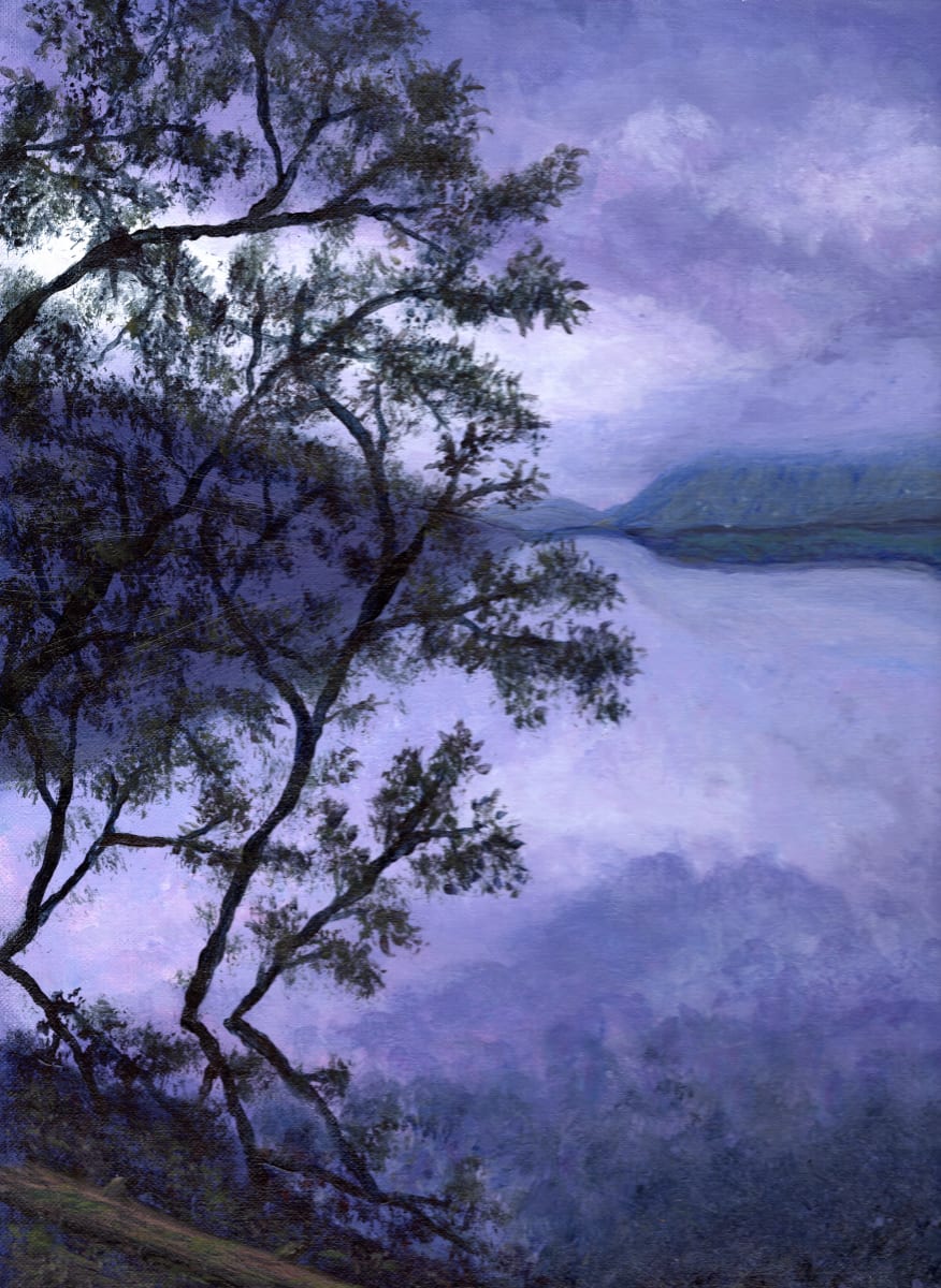 Purple Passion by CHERYL L KANUCK  Image: Purple Passion- Original acrylic painting by Cheryl Kanuck