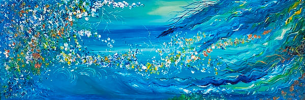 Fantasy Sea by CHERYL L KANUCK  Image: Fantasy Sea original acrylic painting by Cheryl Kanuck
