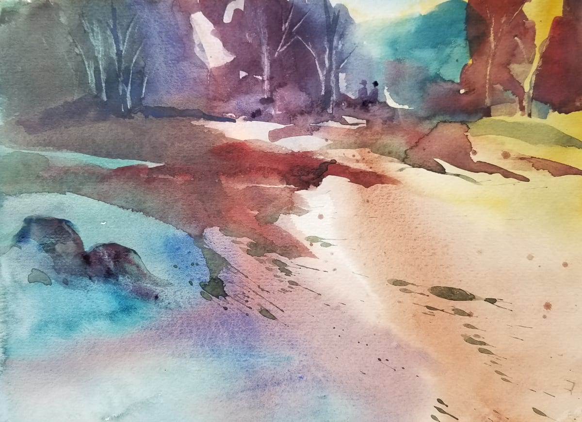 Colorful Landscape by Andy Forrest,  SeismicWatercolors  Image: Colorful Landscape