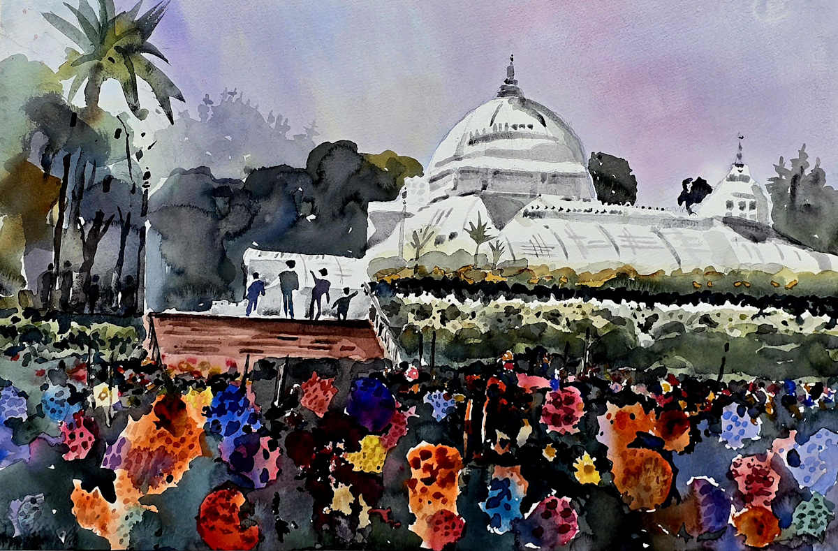 Dalias - '25 - 1 by Andy Forrest - Seismicwatercolors, Image 1.
