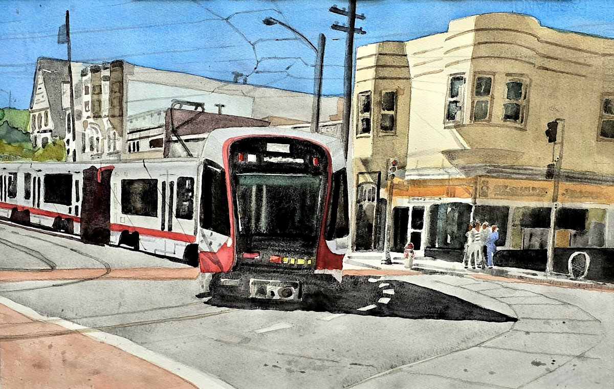 MUNI - 9th & Irving by Andy Forrest  Image: The Eastbound 'N' at 9th & Irving 
                  San Francisco