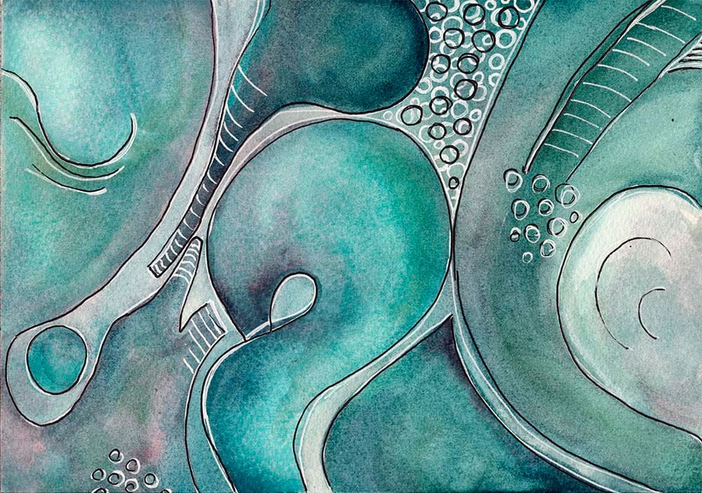 Abstract Aquatic Animals II by Jamie Thomson 