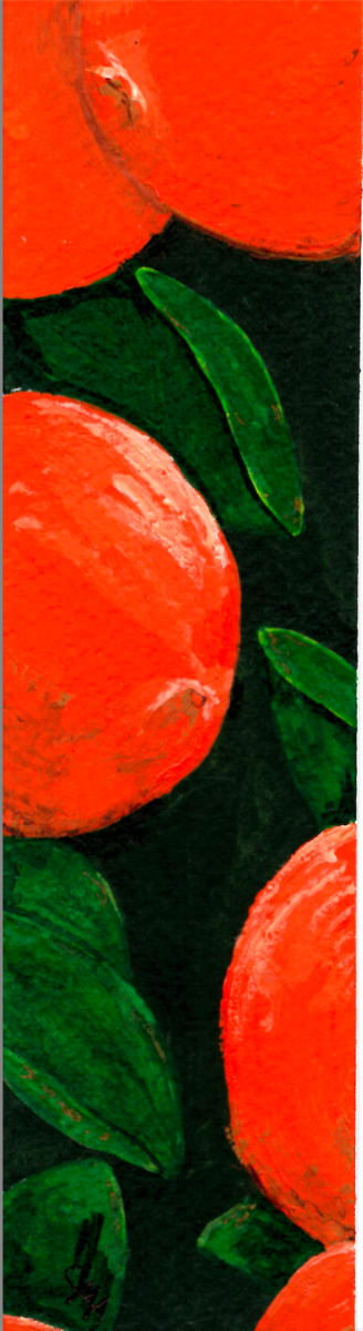 Orange Bookmark by Anja Marie Peyfuss 