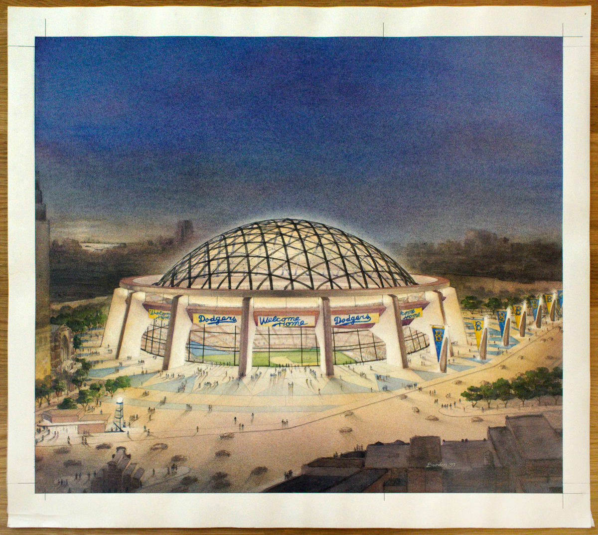 Brooklyn Dodgers, 1956 by Ernest Burden III 