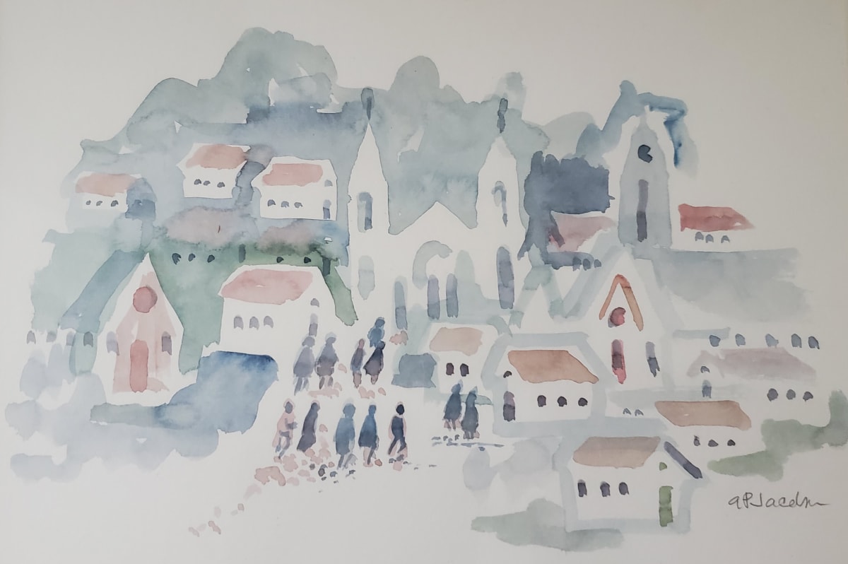 Town and People by Audrey Jacobson  Image: c