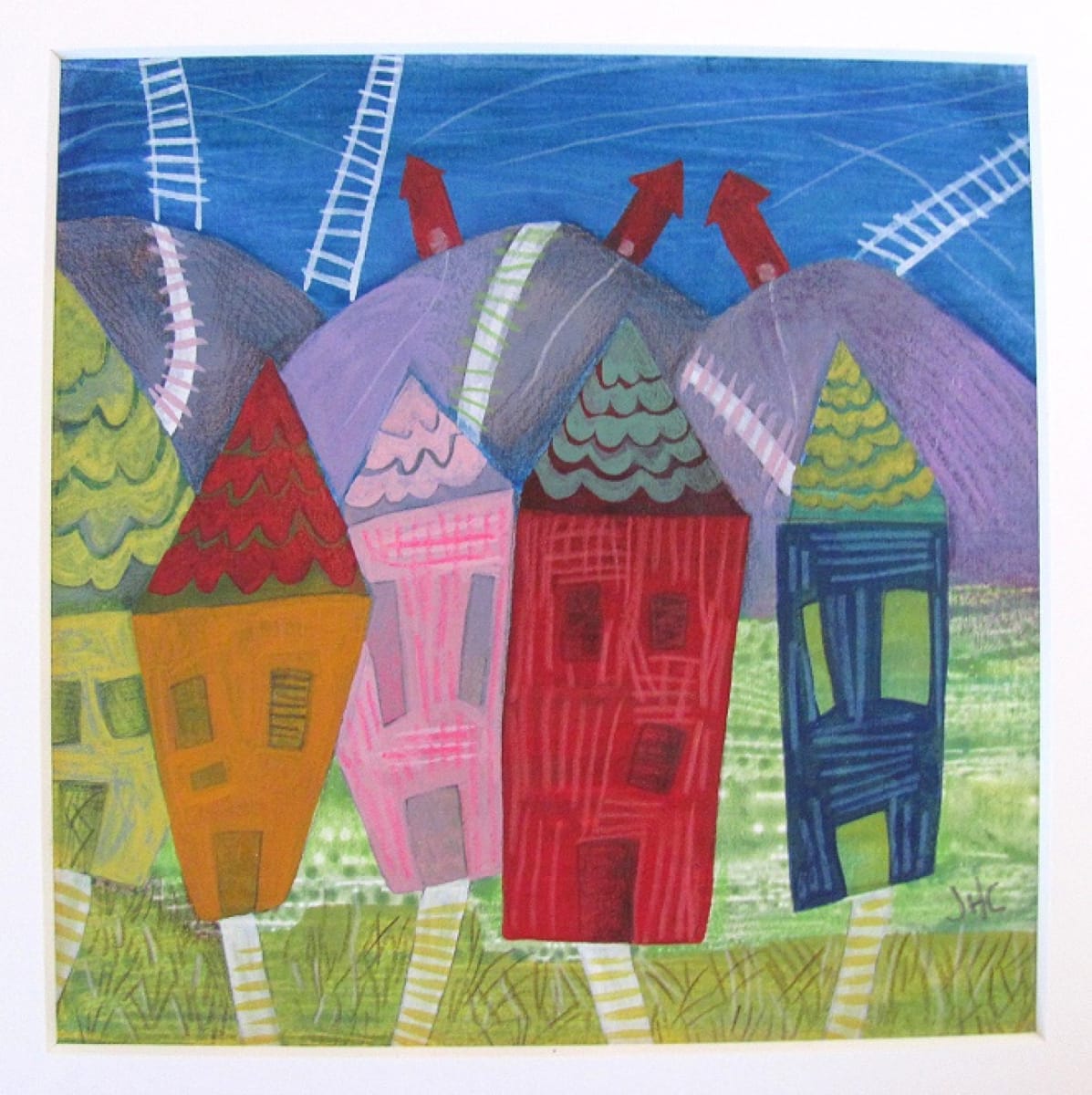 Houses by Jean Clarke  Image: Houses by Jean Clarke