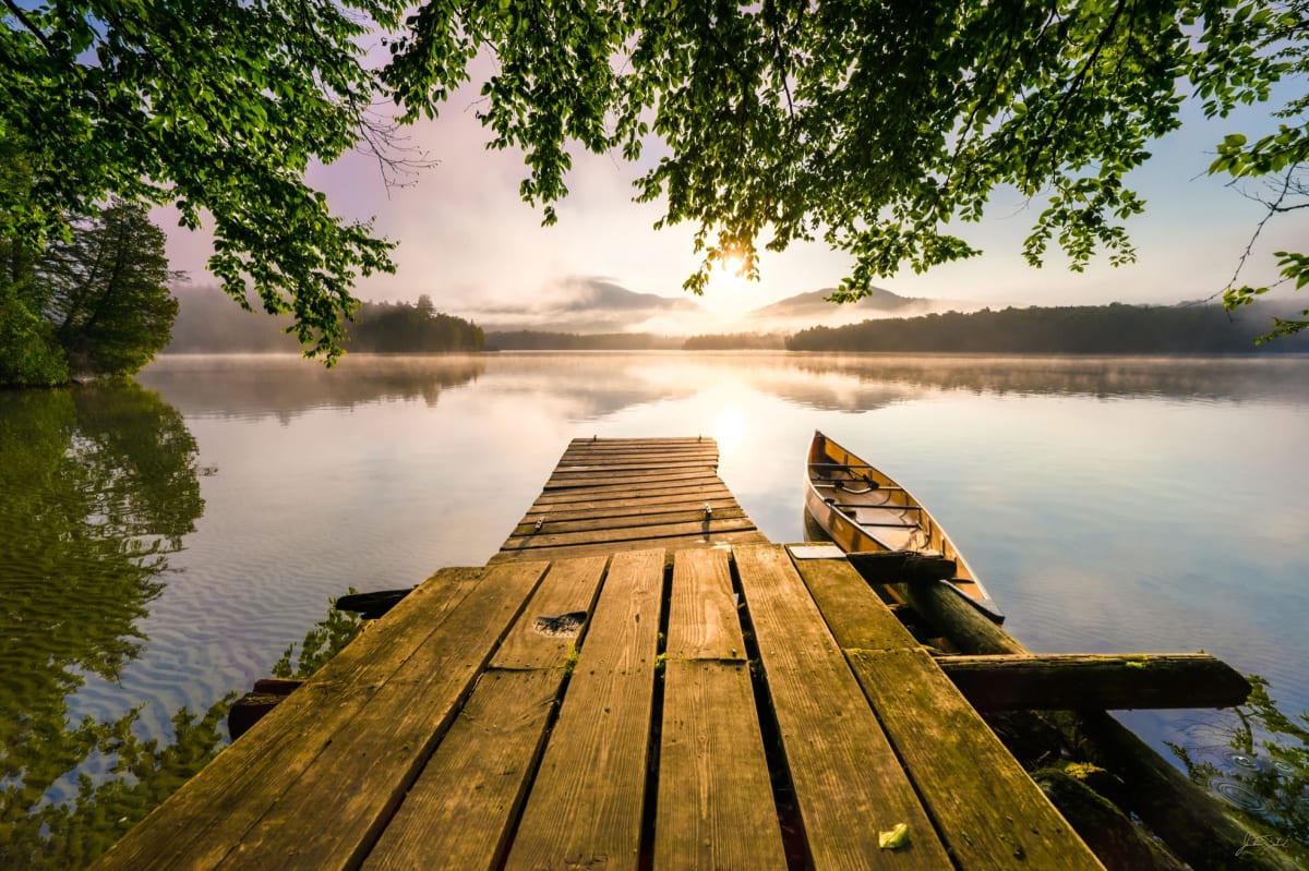 Lake Placid Morning by Jonathan Zaharek  Image: Lake Placid Morning by Jonathan Zaharek