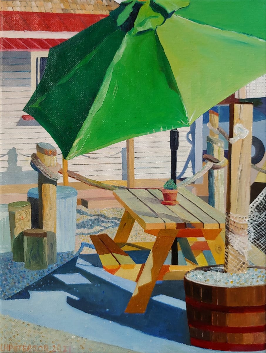 Green Umbrella by Linda Peterson  Image: Green Umbrella by Linda Peterson