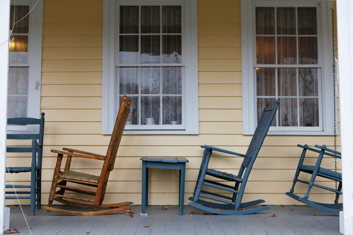Rocking Chairs on Porch by Laura Seldman  Image: Rocking Chairs on Porch by Laura Seldman