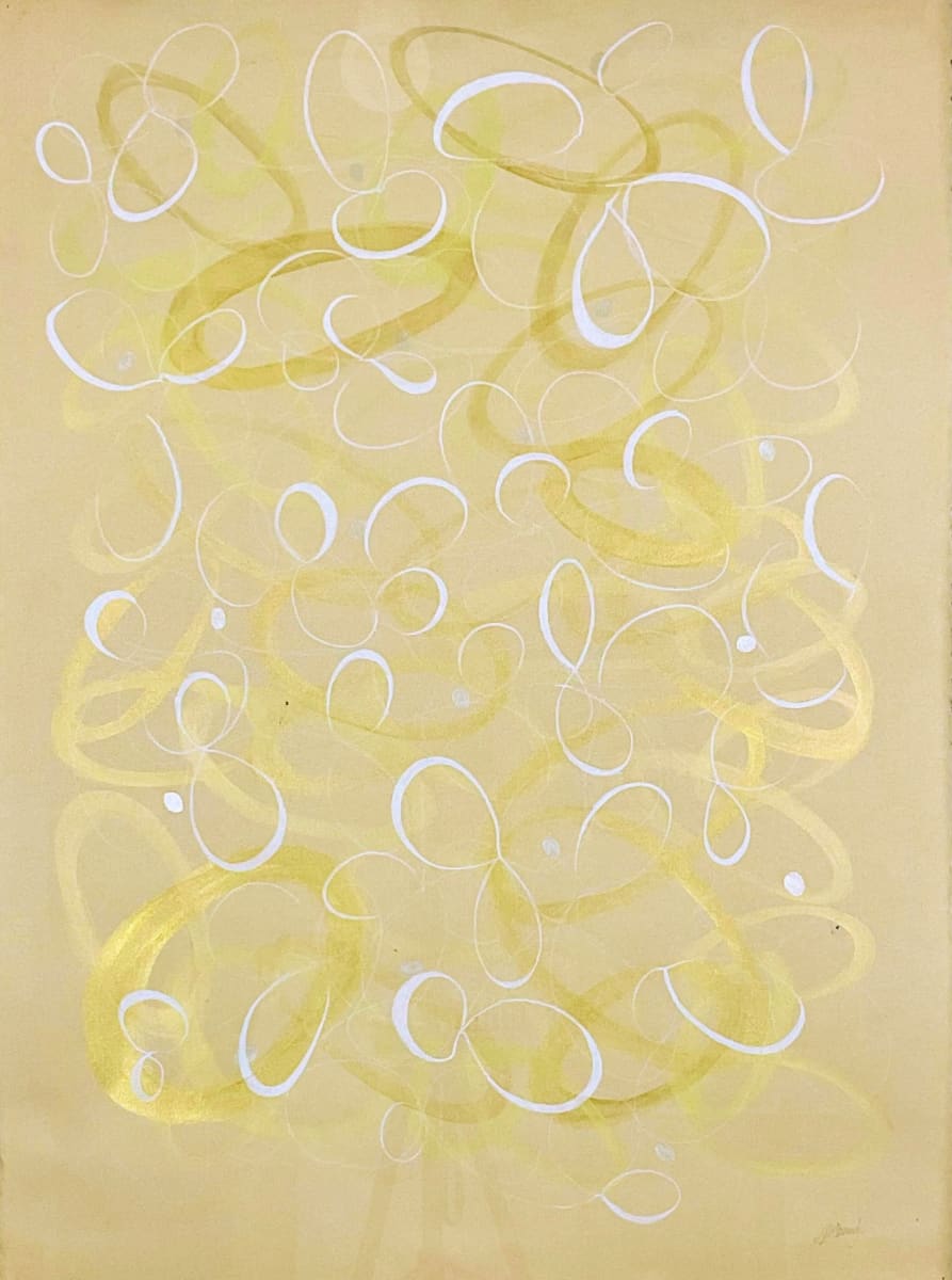 Golden layer calligraphy by Melissa McDonough 