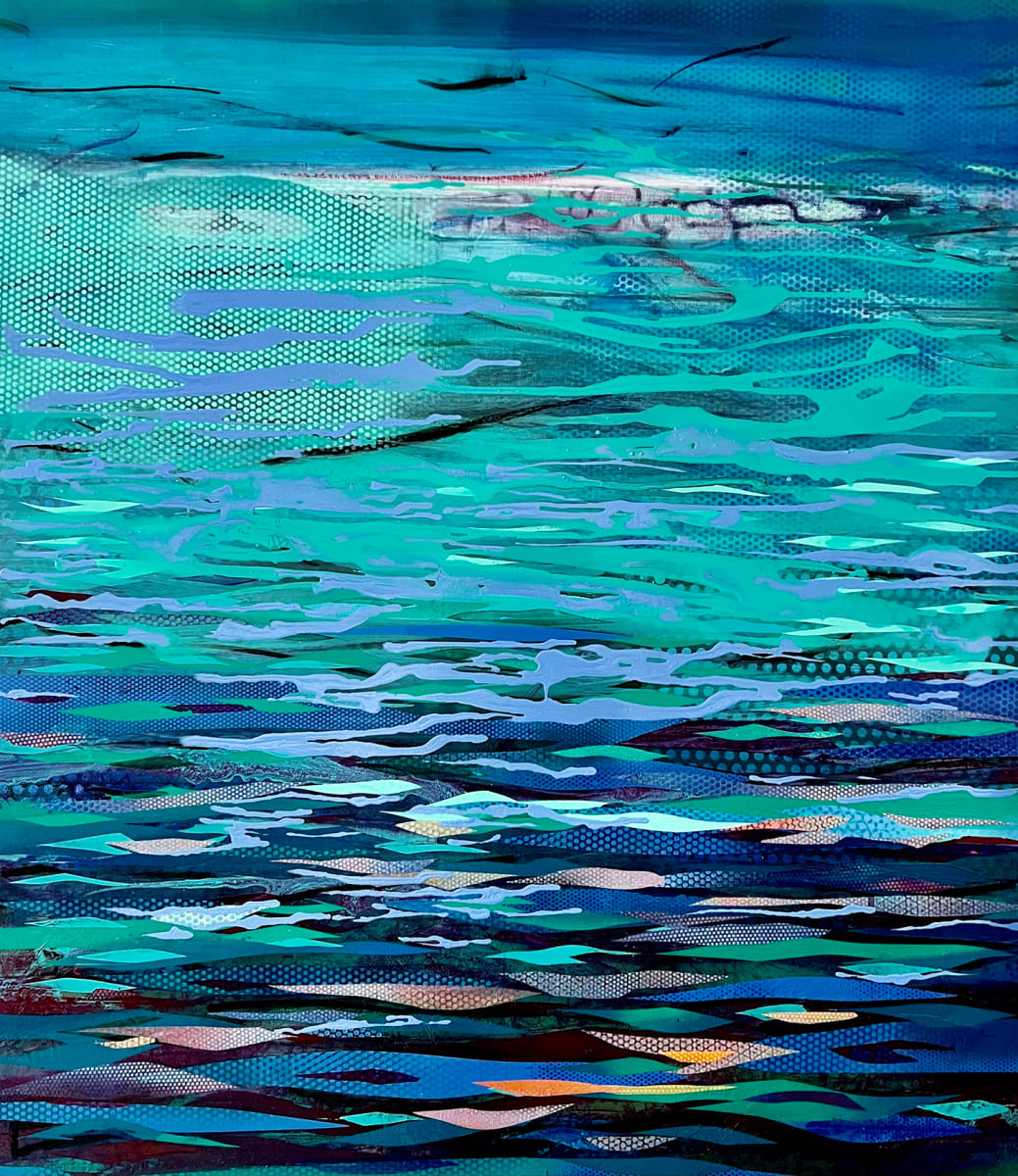 Post Digital Landscape – Georgian Bay – Blue (Seascape) by SHAWN SKEIR 