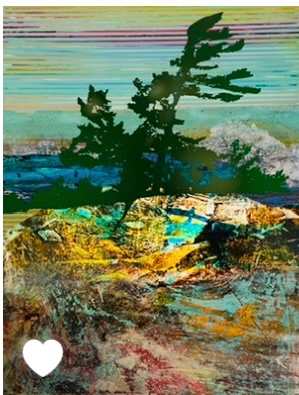 Georgian Bay series- sweeping pines by SHAWN SKEIR 