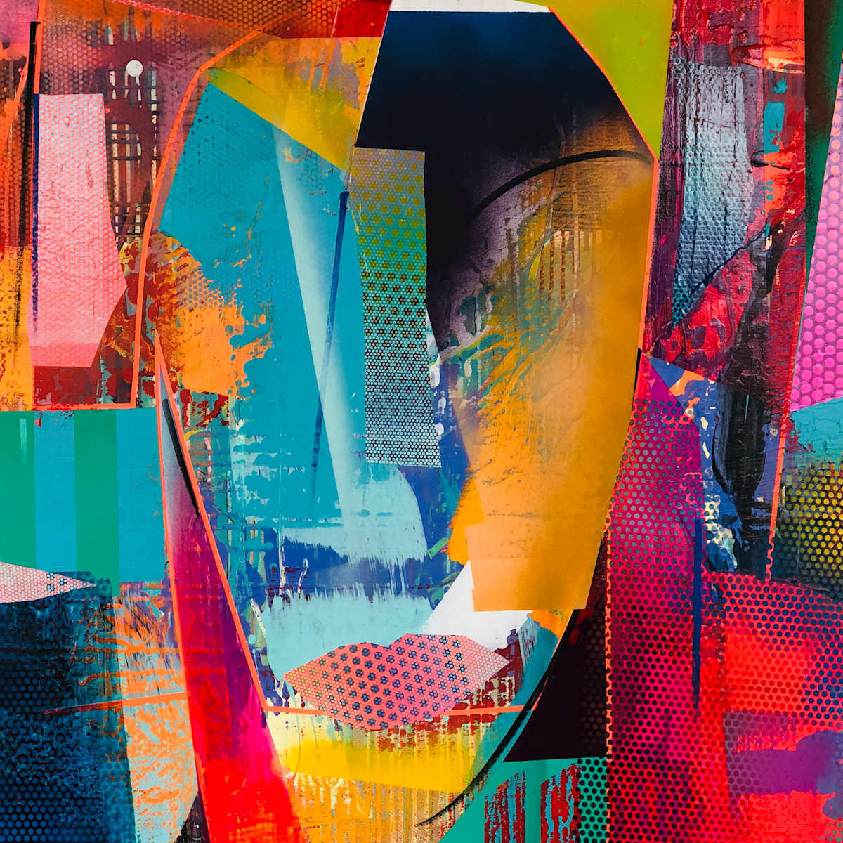 Mask Abstract Composition by SHAWN SKEIR, Image 3.