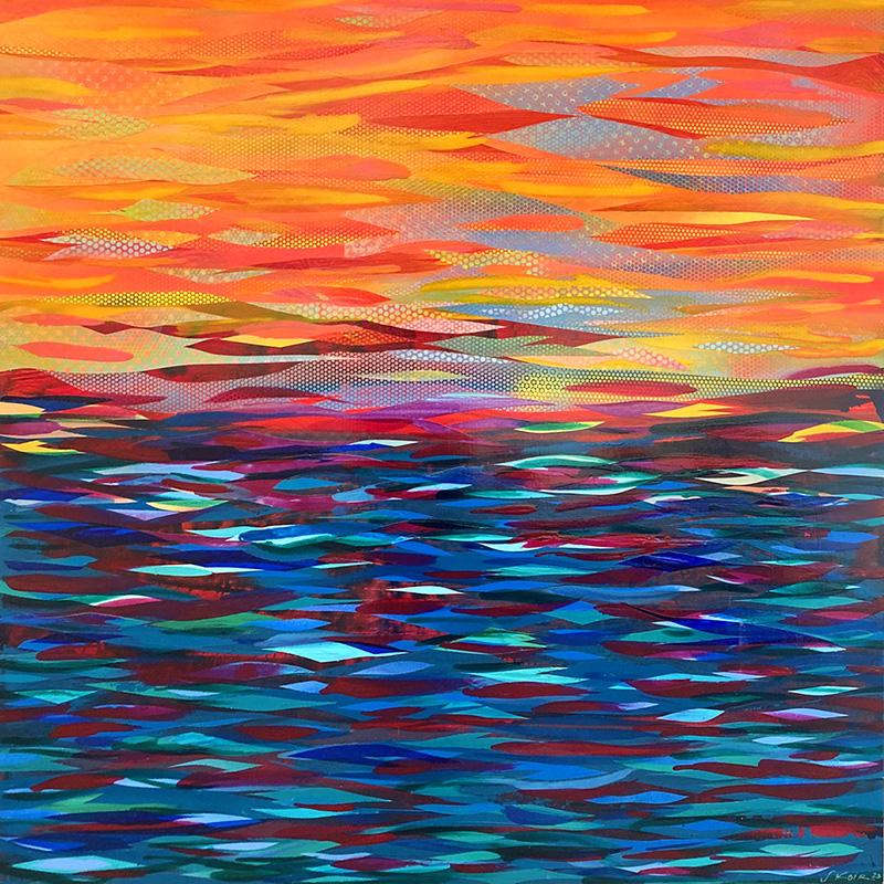 Post_Digital_Abstract_Landscape_no.3 (Lake to Sky) by SHAWN SKEIR, Image 1.