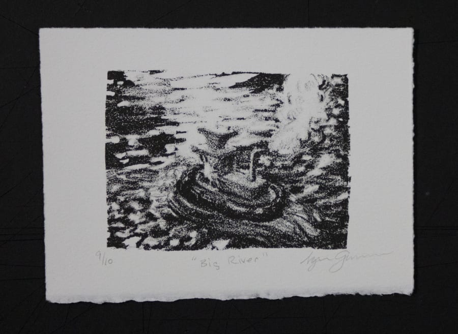 Big River by Nyssa Juneau  Image: limited edition run of 10 lithographs