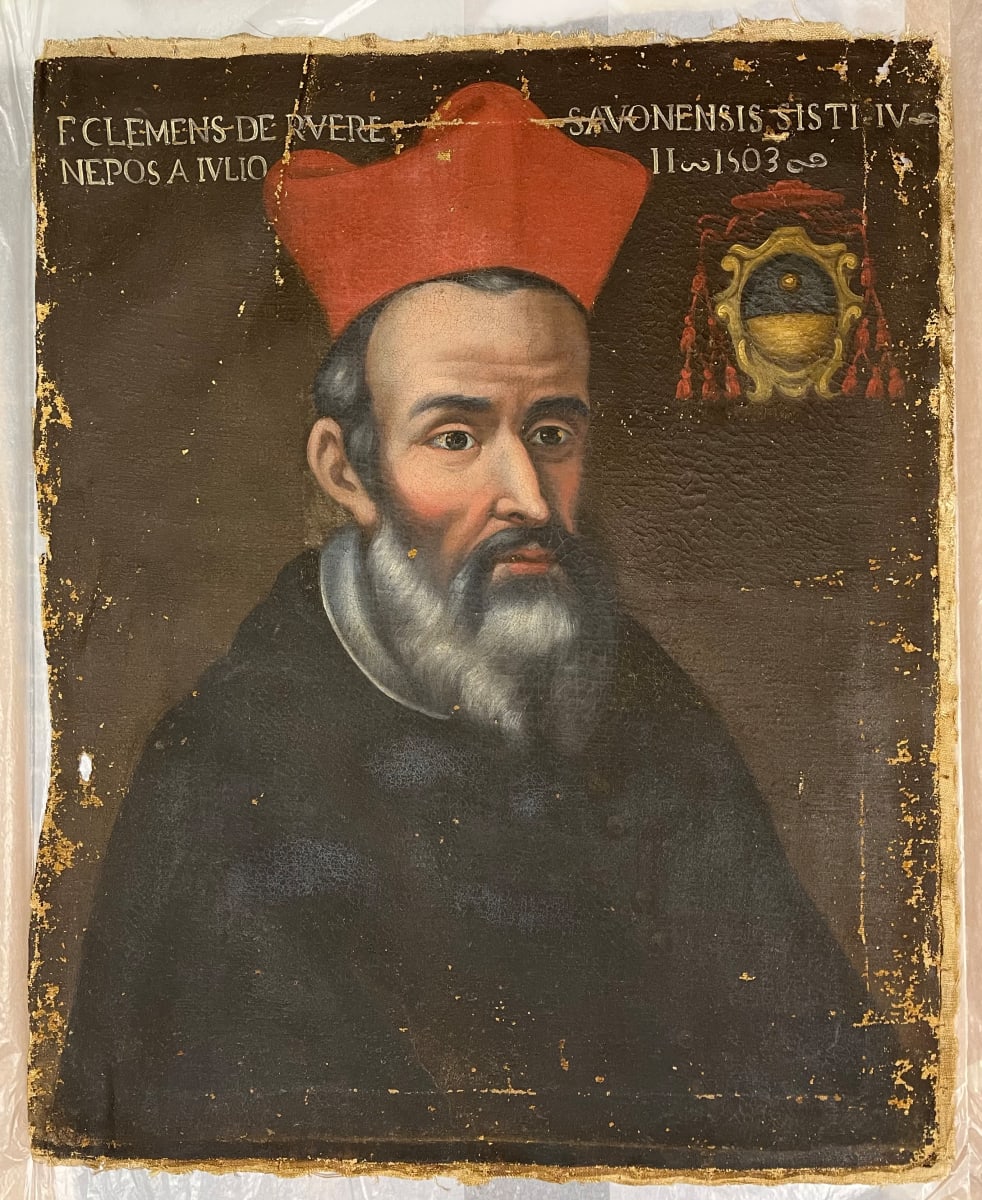 Portrait of Pope Julius II (religious portrait canvas)  Image: front