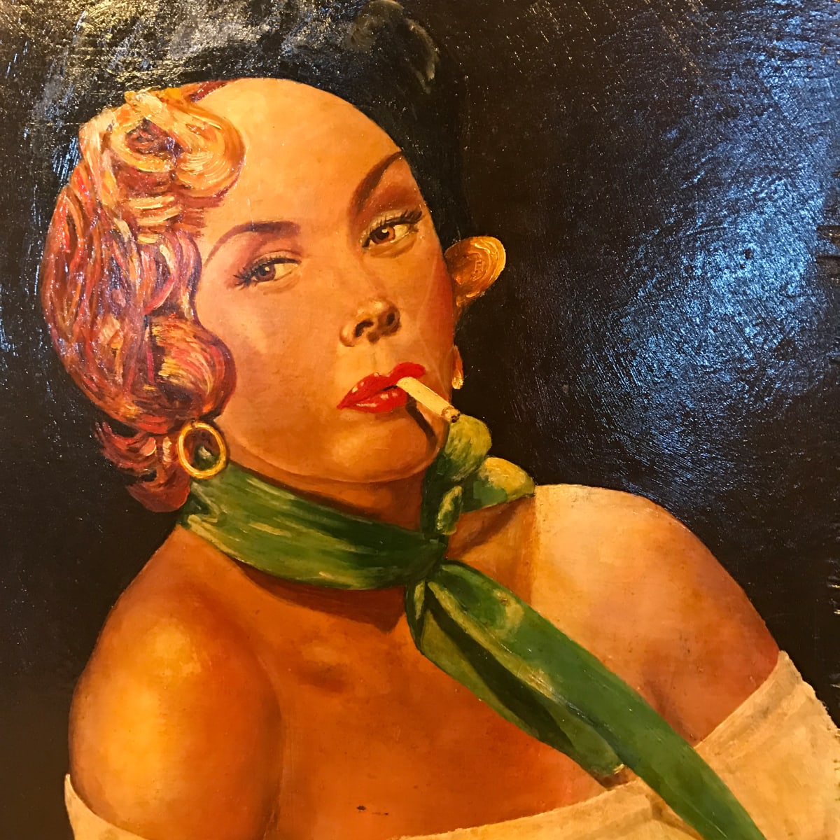 Smoking Woman by Joseph Bruno, Jr. 