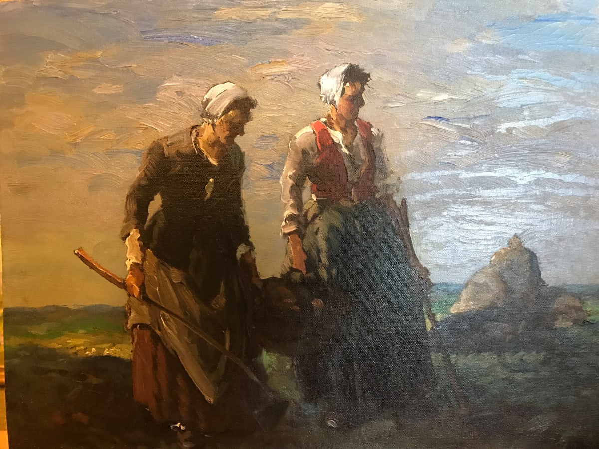 Two peasant Women by Louis Jambor 