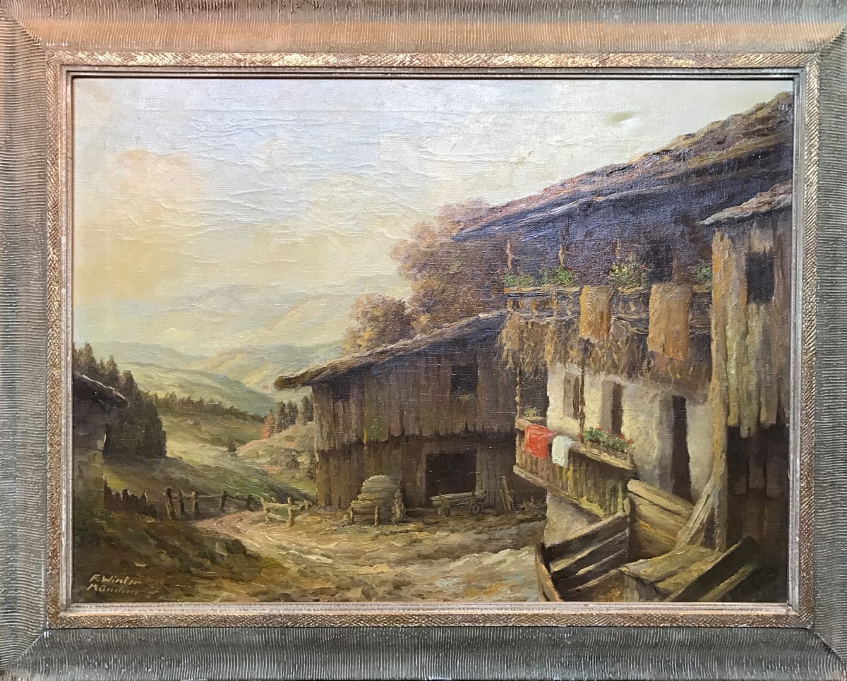 Mountain Side Farm House by Fritz Winter 