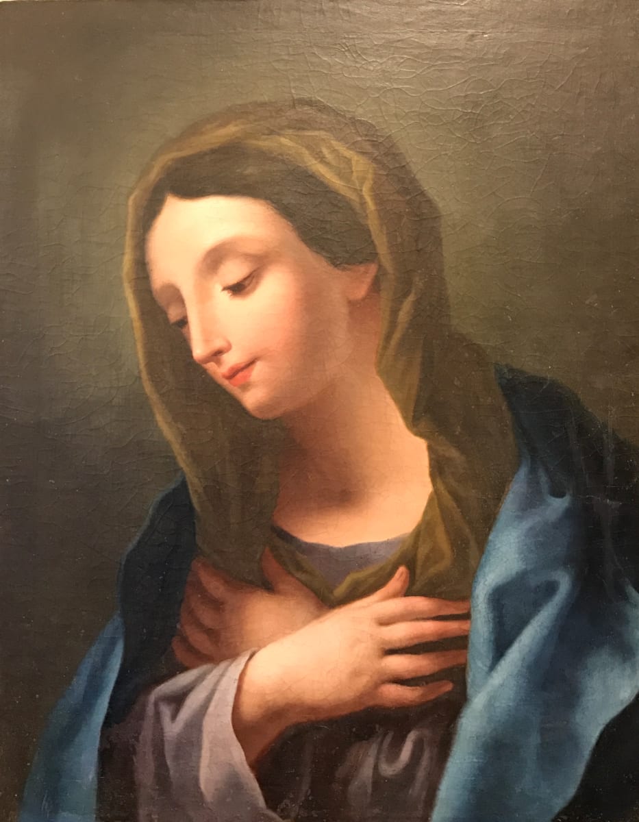 Portrait Virgin Mary Saint by Unknown 