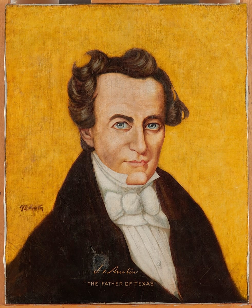 Portrait of Stephen Austin by Rudolf Bohunek  Image: front (after cleaning)