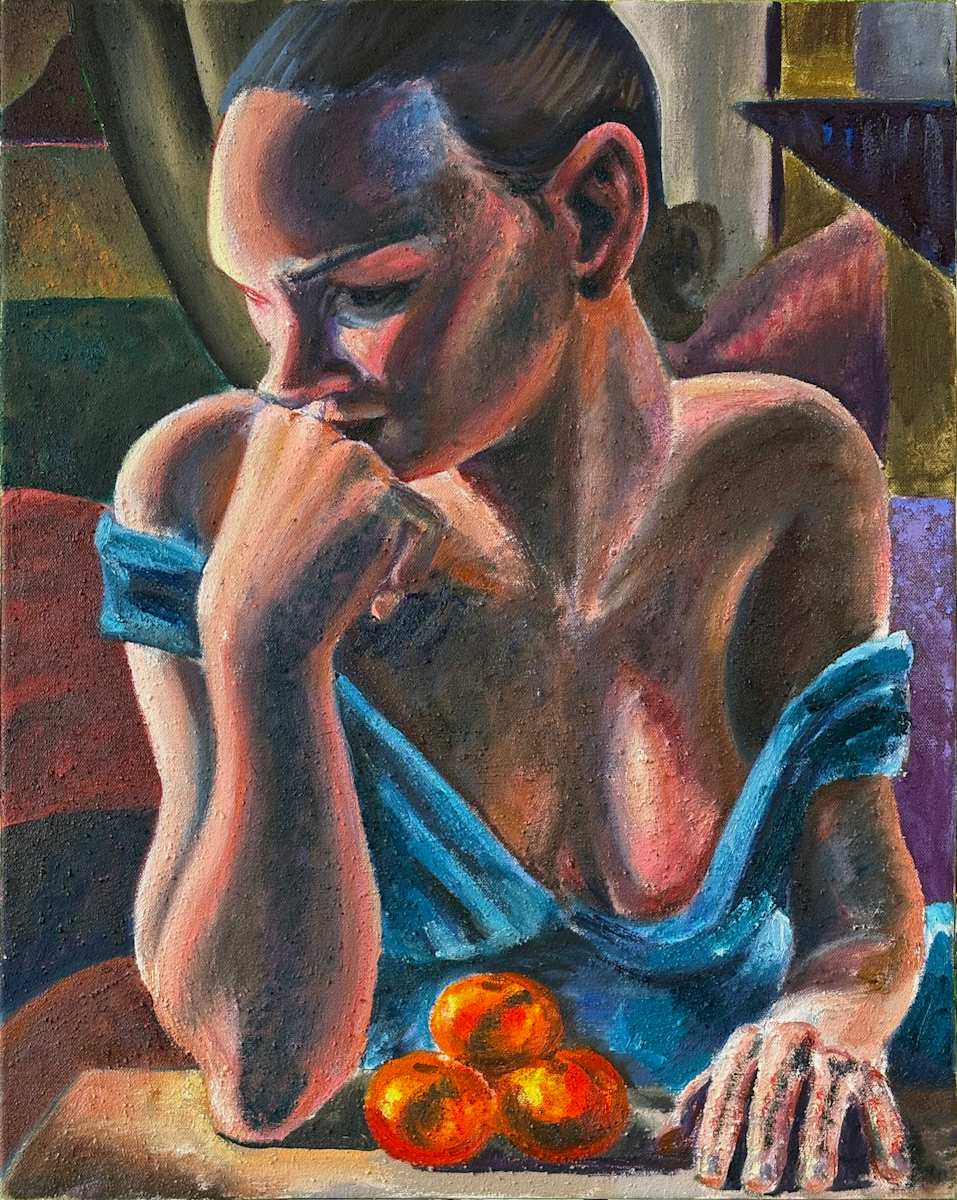 Mary with oranges by Adam Baker, Image 1.