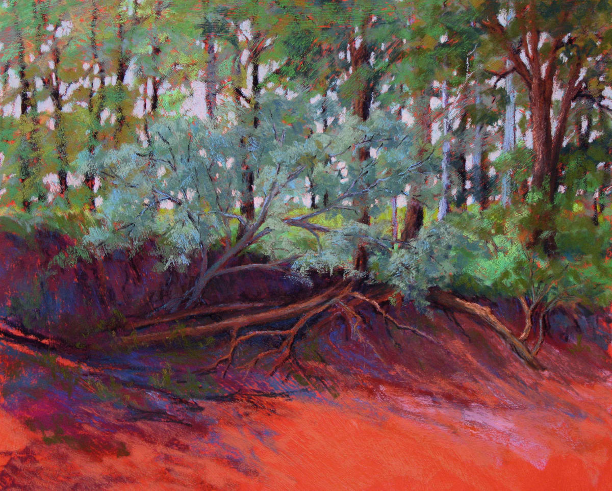 A Lanier Bank by Marsha Hamby Savage  Image: A Lanier Bank, Pastel