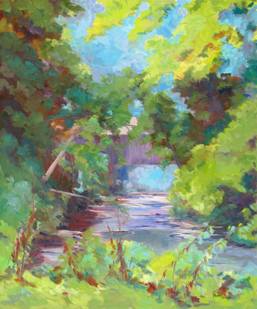 Bridge Over Nickajack Creek  Image: Nickajack Bridge, Oil Plein Air