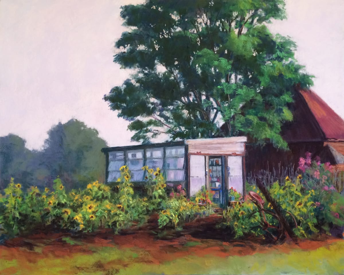 Whats in the Shed by Marsha Hamby Savage  Image: Whats in the Shed, 16" x 20", Pastel