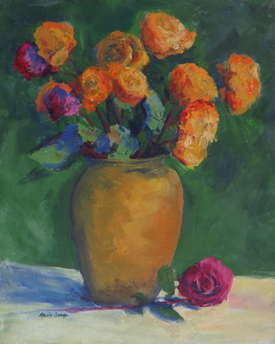Ode to Van Gogh's Roses by Marsha Hamby Savage 