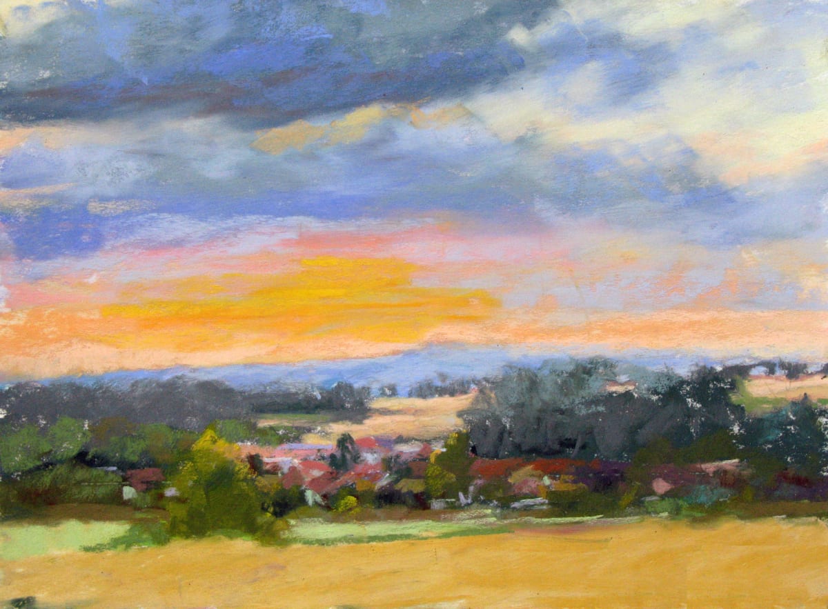 Gumery Sunset  Image: Gumery Sunset, Pastel Plein Air