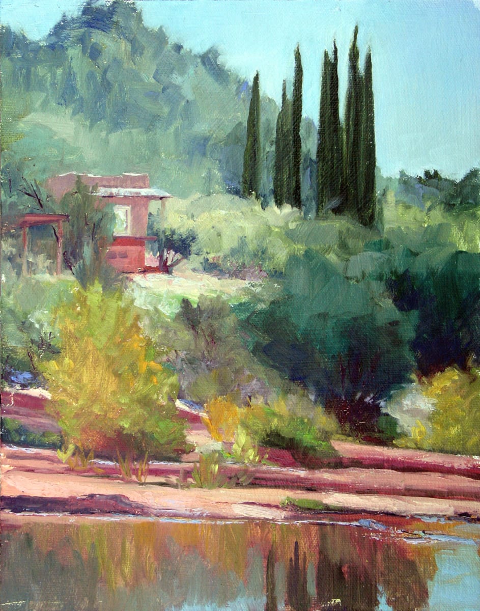 Crescent Moon Villa  Image: Crescent Moon Villa, Oil 12" x 9"