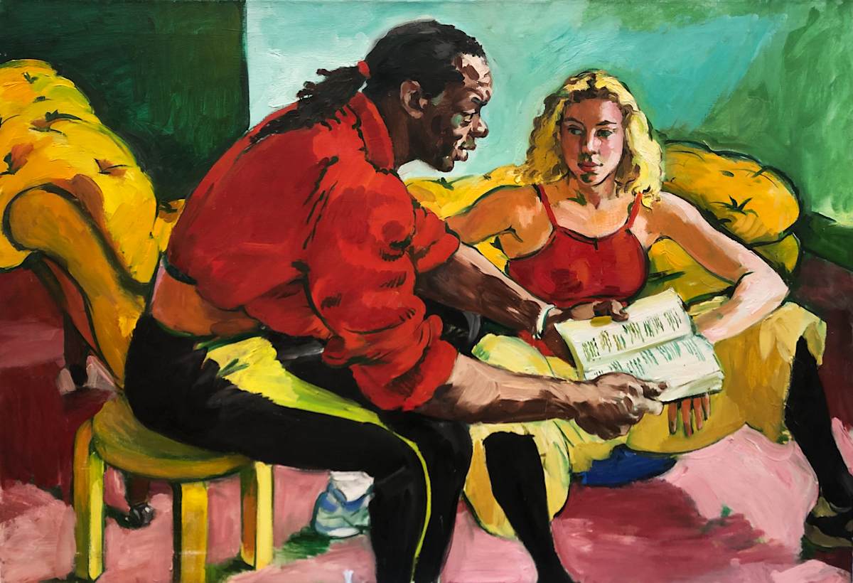 Bob Wisdom and Ruth Gibson Reading Shakespeare by Sandra Fisher 