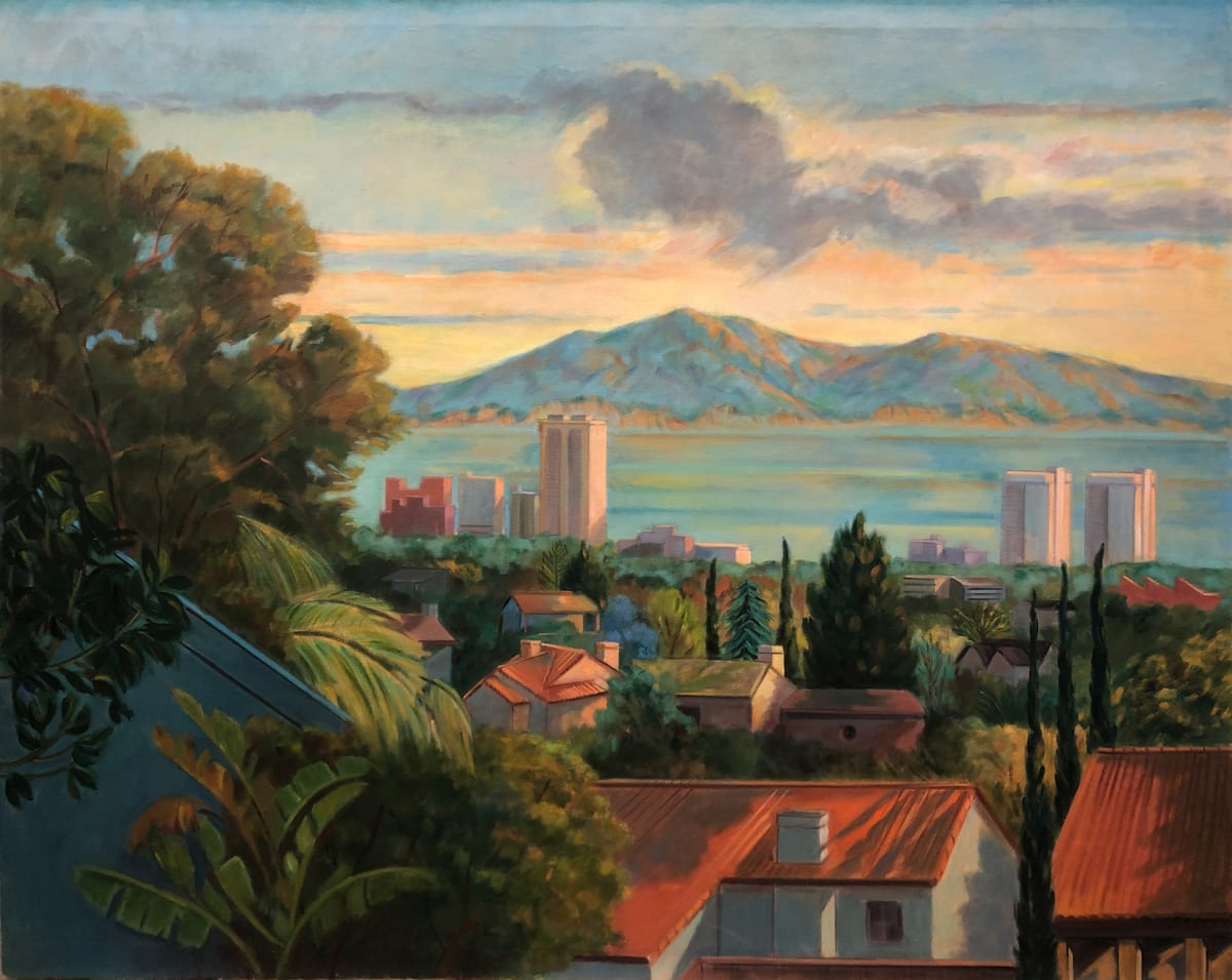 Santa Monica Bay from Pacific Palisades by Ethel Fisher 