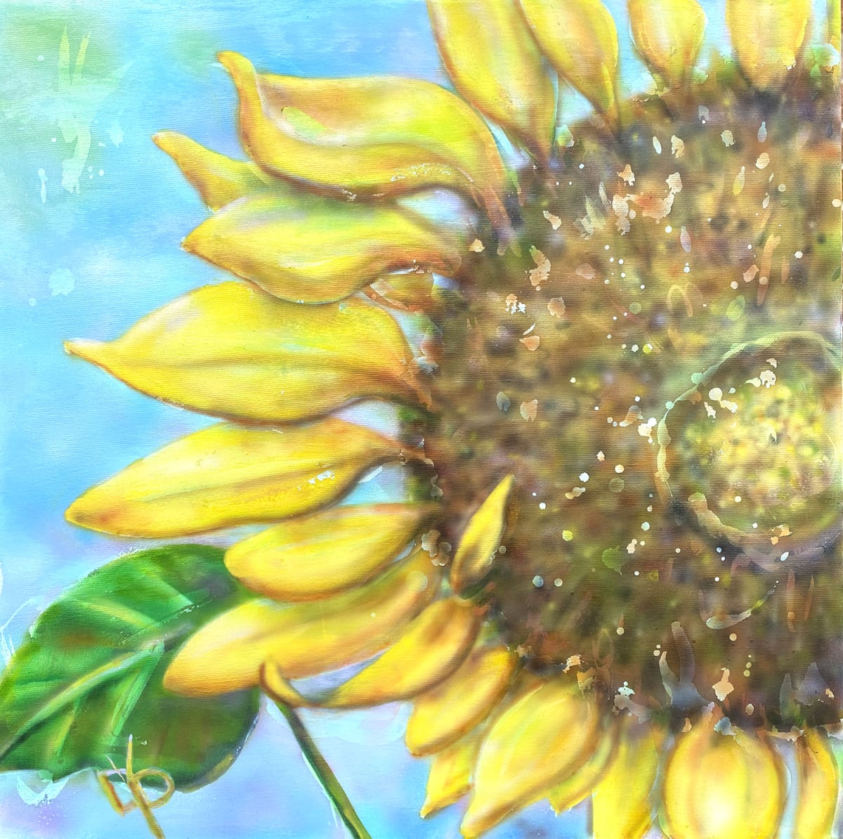 Summer Golds: Sunflower by Delphine Peller   Image: Summer Golds: Sunflower