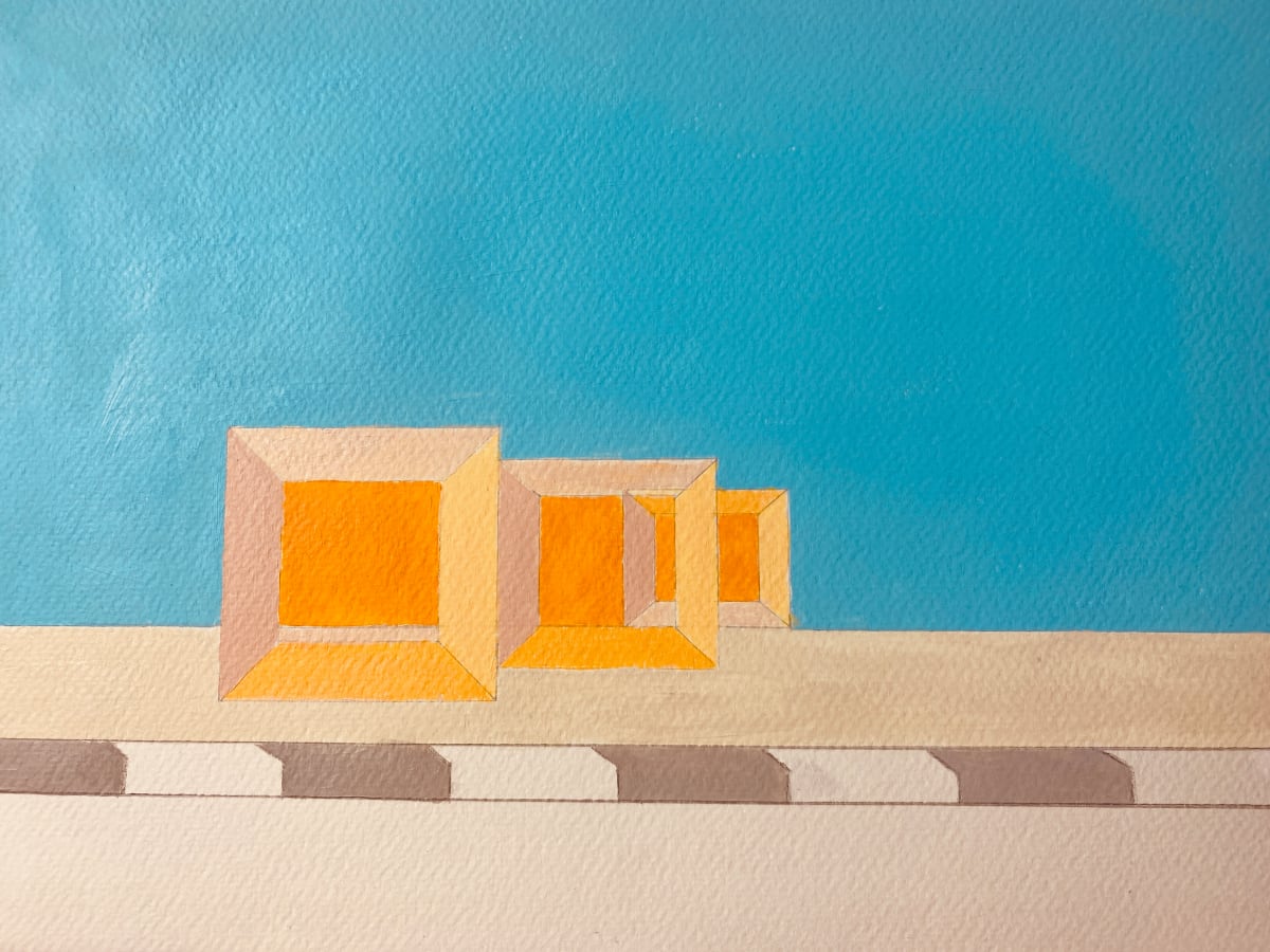 Cubes Bus Stop by Michelle Mullet, Image 1.