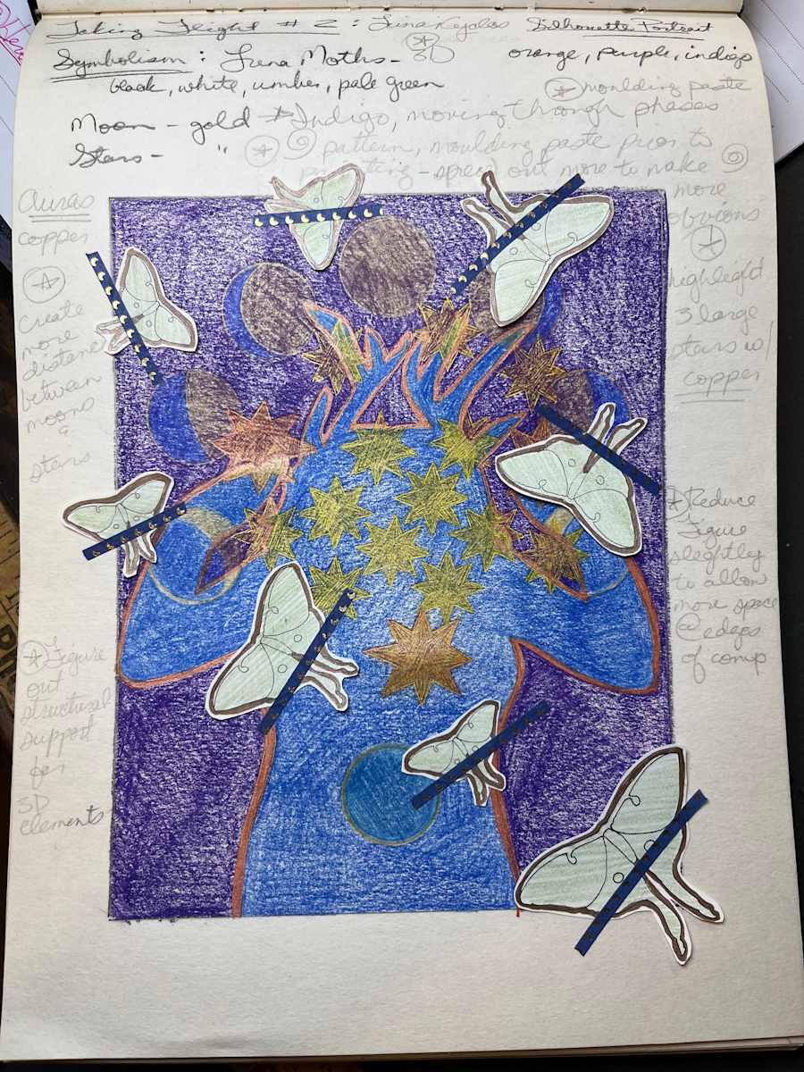 Work in Progress: Lunar Cycles by Frances Byrd, Image 1.
