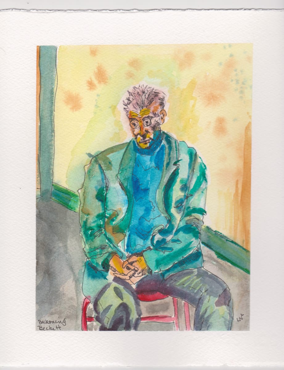 En appelant Beckett / Beckoning Beckett by Helene Montpetit  Image: Reference photo 1965, Dmitri Kasterine