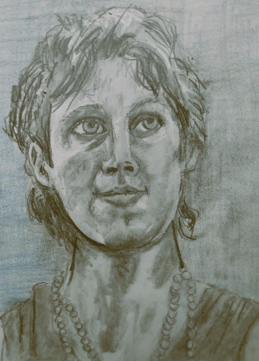Self-Portrait At 30 by Helene Montpetit  Image: Photo reference: Gaétan Plouffe