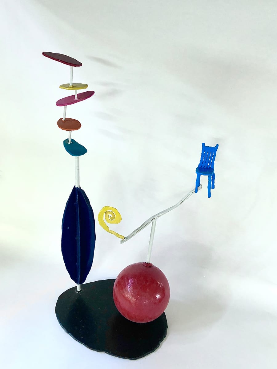 Playing with the Bright Red Ball (Maquette) by Ed Haddaway 