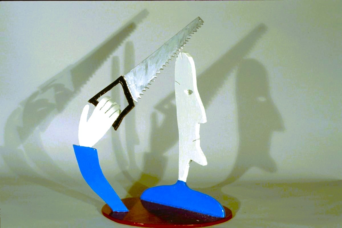 Portrait of the Artist Suffering For His Art by Ed Haddaway 