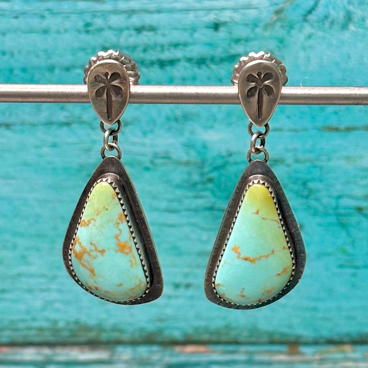 "Dragonfly Dream Earrings" - Kingman turquoise in sterling silver by shasta brooks studio  Image: All Art © Shasta Brooks Studio LLC