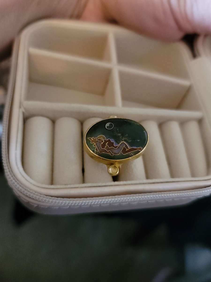 Cloisonne Ring - Couple by Colette Denton, Image 2.