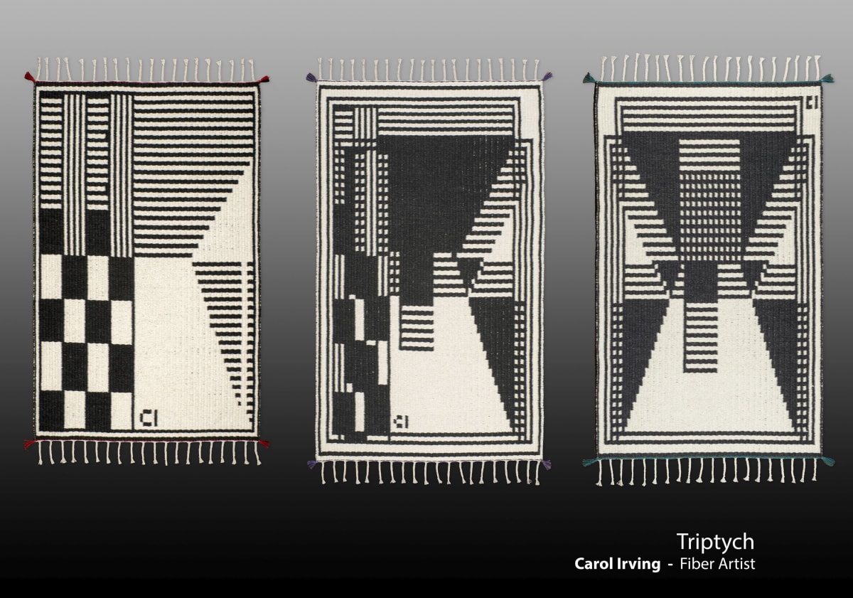 Black & White Triptych (aka So Much Struggles) by Carol Irving, Image 1.